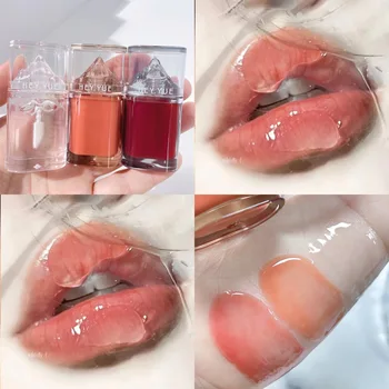 Ľadové Hory Lesk Na Pery Crystal Jelly Lip Glaze Transparentné Sklo Pery Olej, Hydratačné Nepremokavé Tekutý Rúž Na Pery Kozmetika