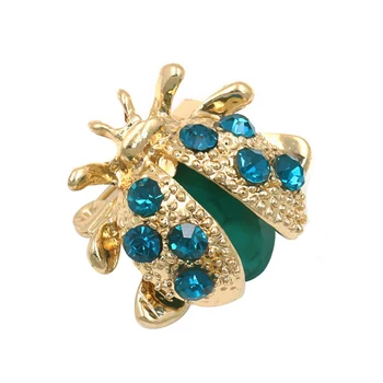Ženy Lienka Pin Hmyzu Šperky, Módne Drahokamu Chrobák Broochs pre Vintage Oblečenie Pin Brošňa Oblečenie, Príslušenstvo