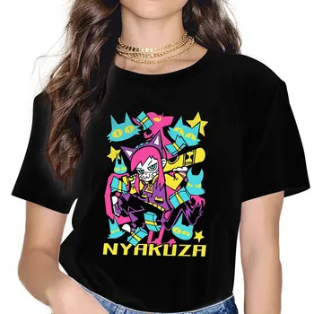 Ženy Nyakuza Metro T Shirt Klobúk V Čase Oblečenie Novinkou, Krátky Rukáv, Okrúhly Golier Tee Tričko Vytlačené T-Shirts