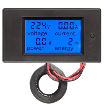 AC 80-260V 100A PZEM-061 LCD Displej Digitálny Prúd Napätie Power Energy Ammeter Voltmeter s prúdového Transformátora CT