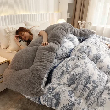 Baránok vlna zimná deka deka core domácnosti manželská posteľ pribrala udržať teplé zimné študentské spanie posteľná bielizeň