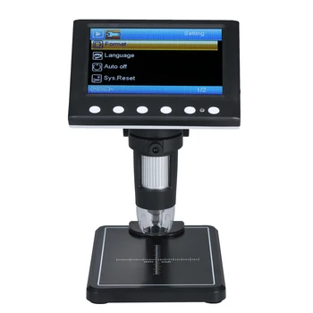 Digitálny Mikroskop 4.3-v Zväčšenie 1000X LCD Mikroskop Prenosné Elektronické Mikroskopom Video Kamera 8 Nastaviteľné LED Svetlo