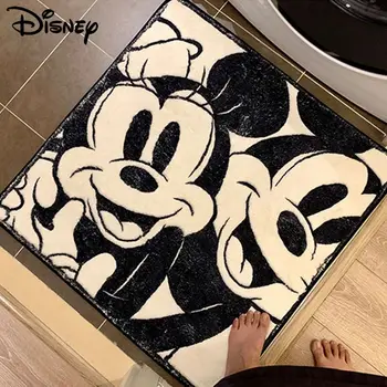 Disney Mickey Mouse, Minnie Retro Koberec Koberec Pre Obývacia Izba Námestie Hrubé Dlho Pilot Môže Byť Stroj Umývateľný Alebo Ručné Umývateľný