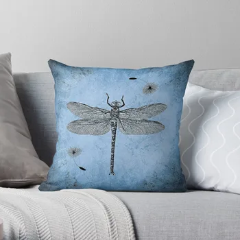 Modrá dragonfly dizajn Hodiť Vankúš Vankúš Dieťa Vankúše Domova Dekoratívny Vankúš