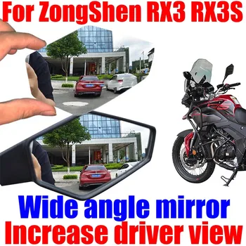 Pre ZongShen Cyclone RX3 RX3S RXS RX 3 3S Príslušenstvo Široký uhol Vypuklé Zrkadlo Zvýšiť Spätné Zrkadlá Bočné Zrkadlo Zobraziť Vízia